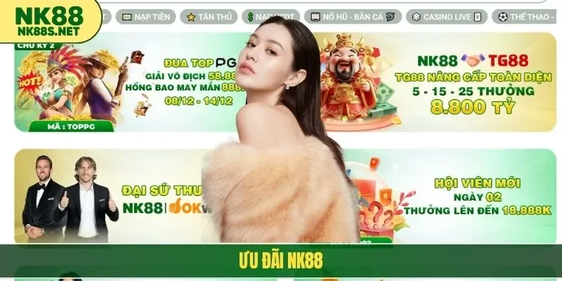 ưu đãi nk88